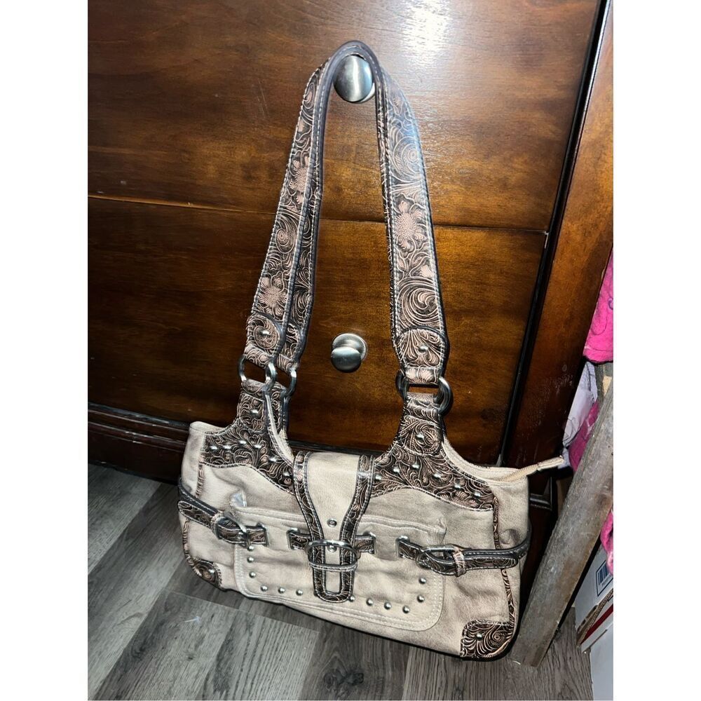 Woman’s Brown/Tan Western Purse Shoulder Purse - Picture 3 of 9